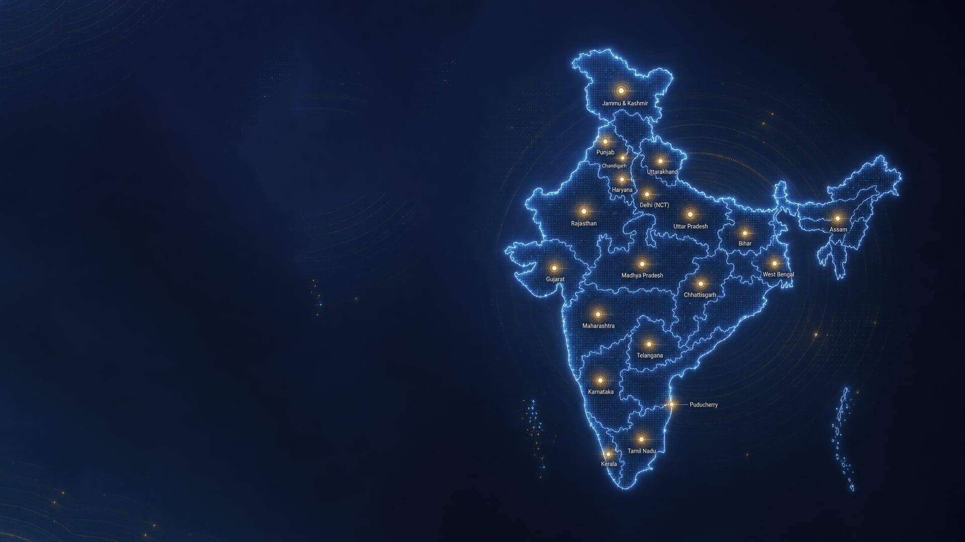 Map of India showing Humain AI Literacy Mission schools across every state